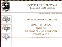 Tablet Screenshot of gopherhillfestival.org